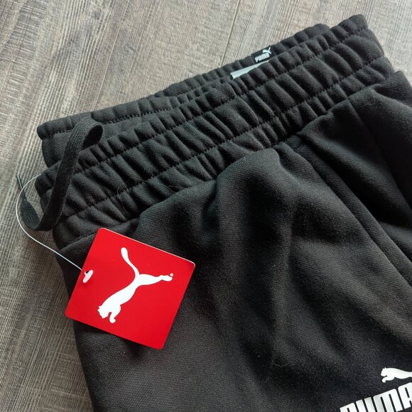 NWT Puma Men's Athletic Essentials Logo Regular Cotton Sweatpants in Black XXL - Picture 4 of 11